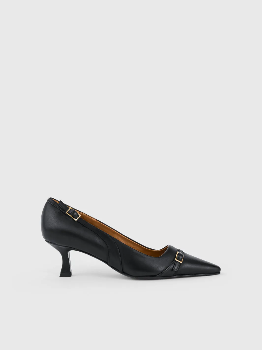 Abbadia Black Leather Pumps sold by ATP Atelier