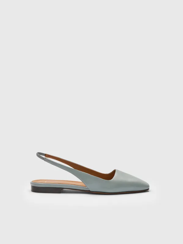 Plesio Temporale Nappa Flat Slingbacks made by ATP Atelier