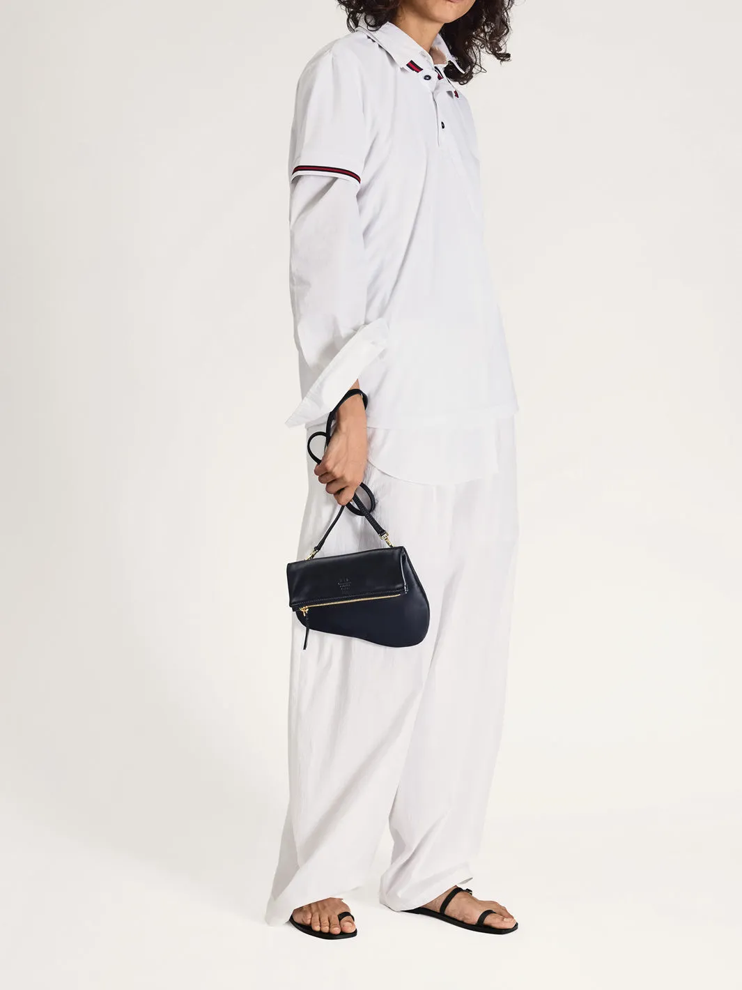 Dongo Black Leather Flat sandals sold by ATP Atelier product image thumbnail 4