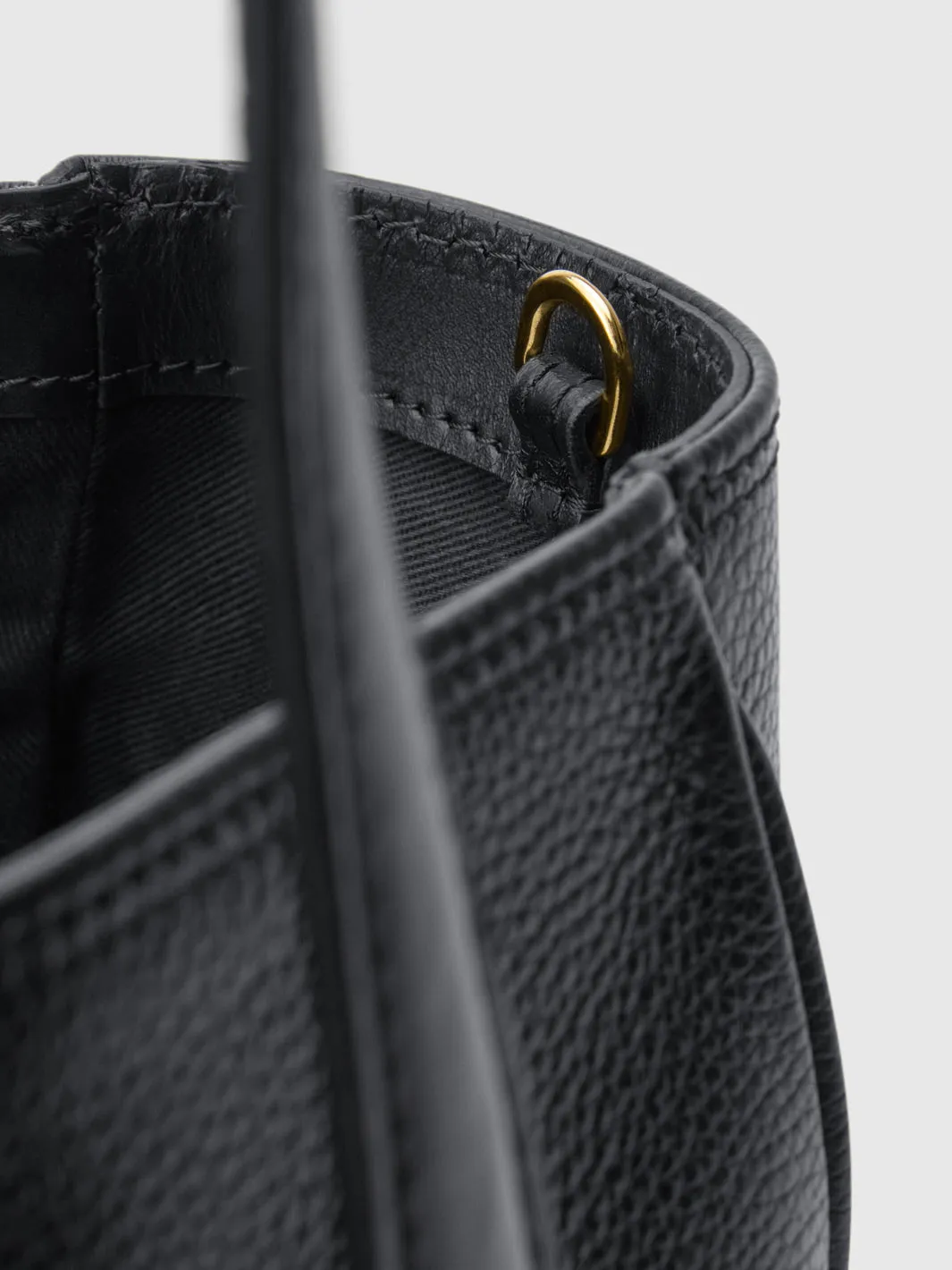 Eira Black Grained Leather Shoulder bag sold by ATP Atelier product image thumbnail 5