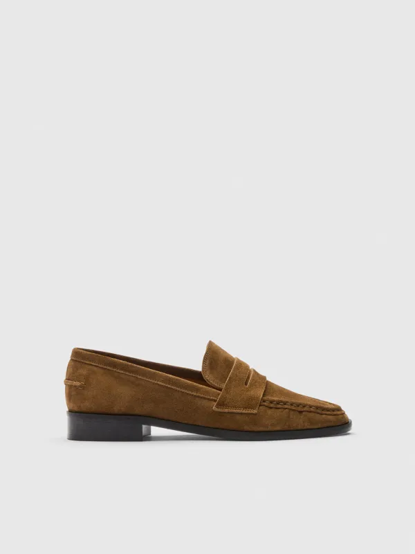 Airola Cannella Suede Loafers sold by ATP Atelier