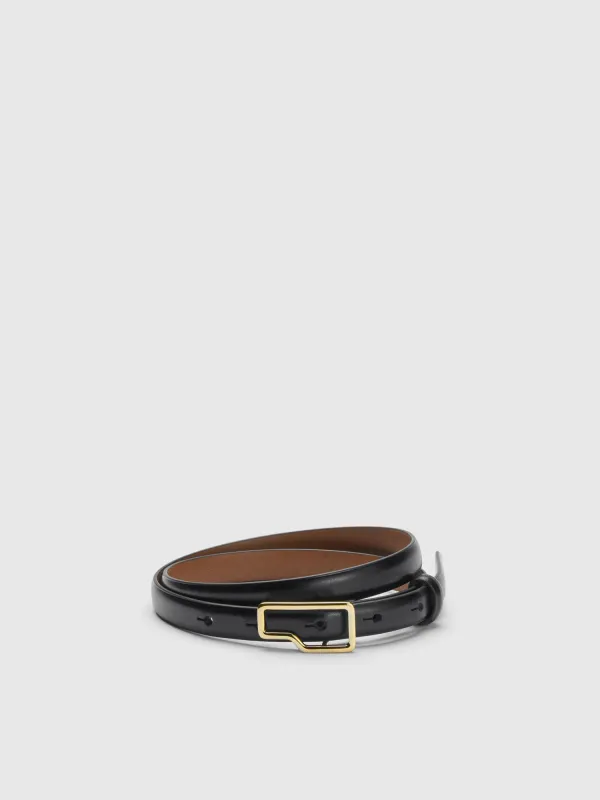 Ponna Black Leather Belt made by ATP Atelier