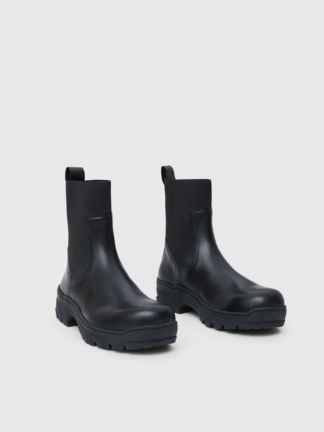 Feltre Black Leather Boots sold by ATP Atelier product image thumbnail 4