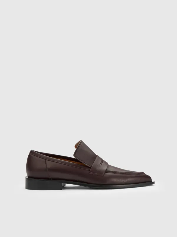 Montazzoli Walnut Nappa Loafers sold by ATP Atelier