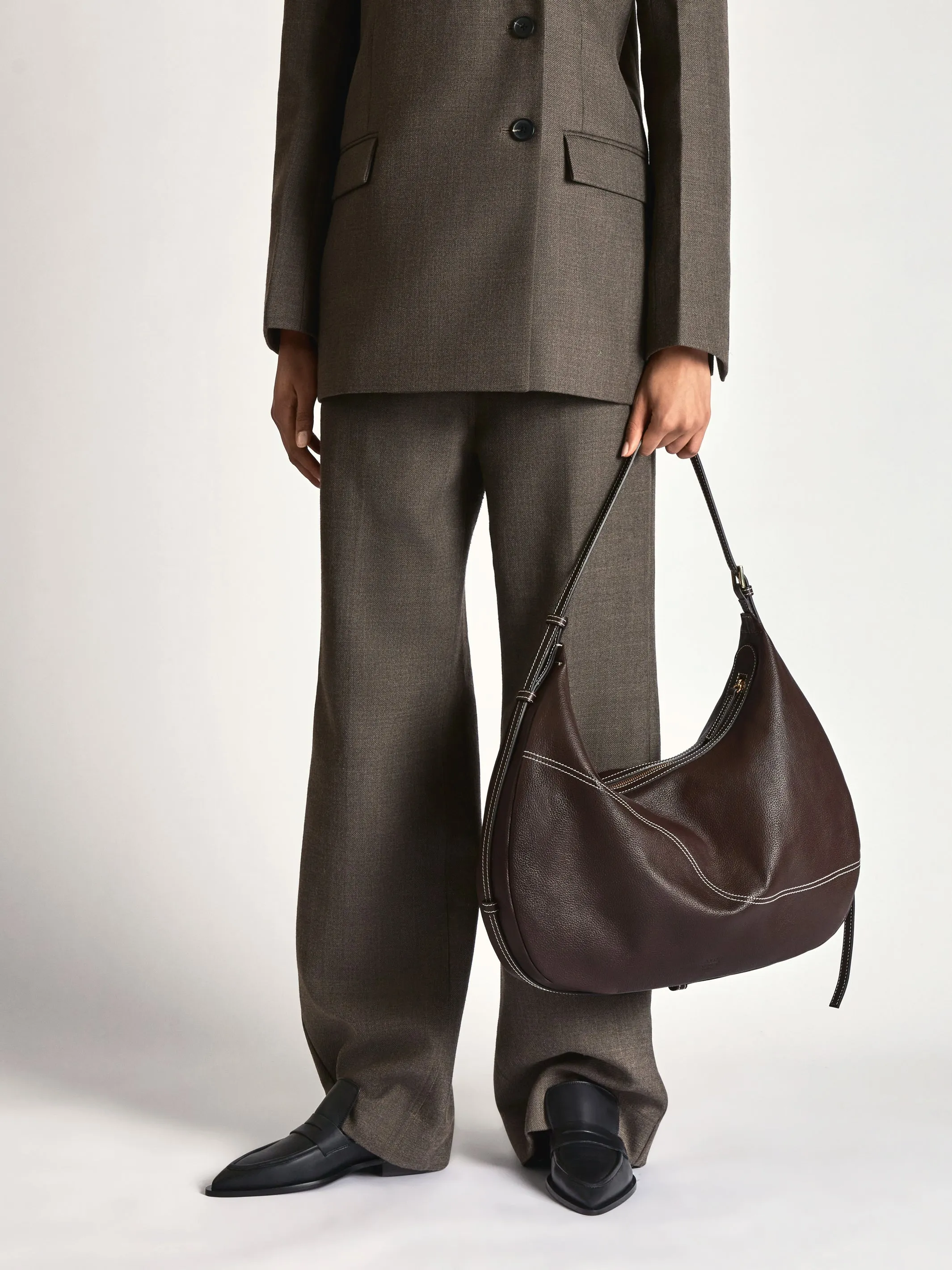 Montazzoli Black Nappa Loafers sold by ATP Atelier product image thumbnail 3