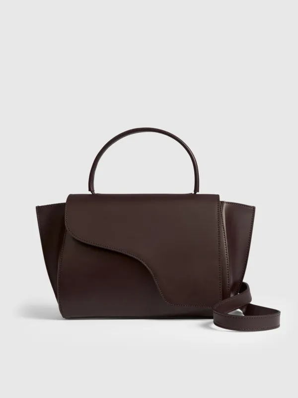 Arezzo Walnut Leather Handbag made by ATP Atelier