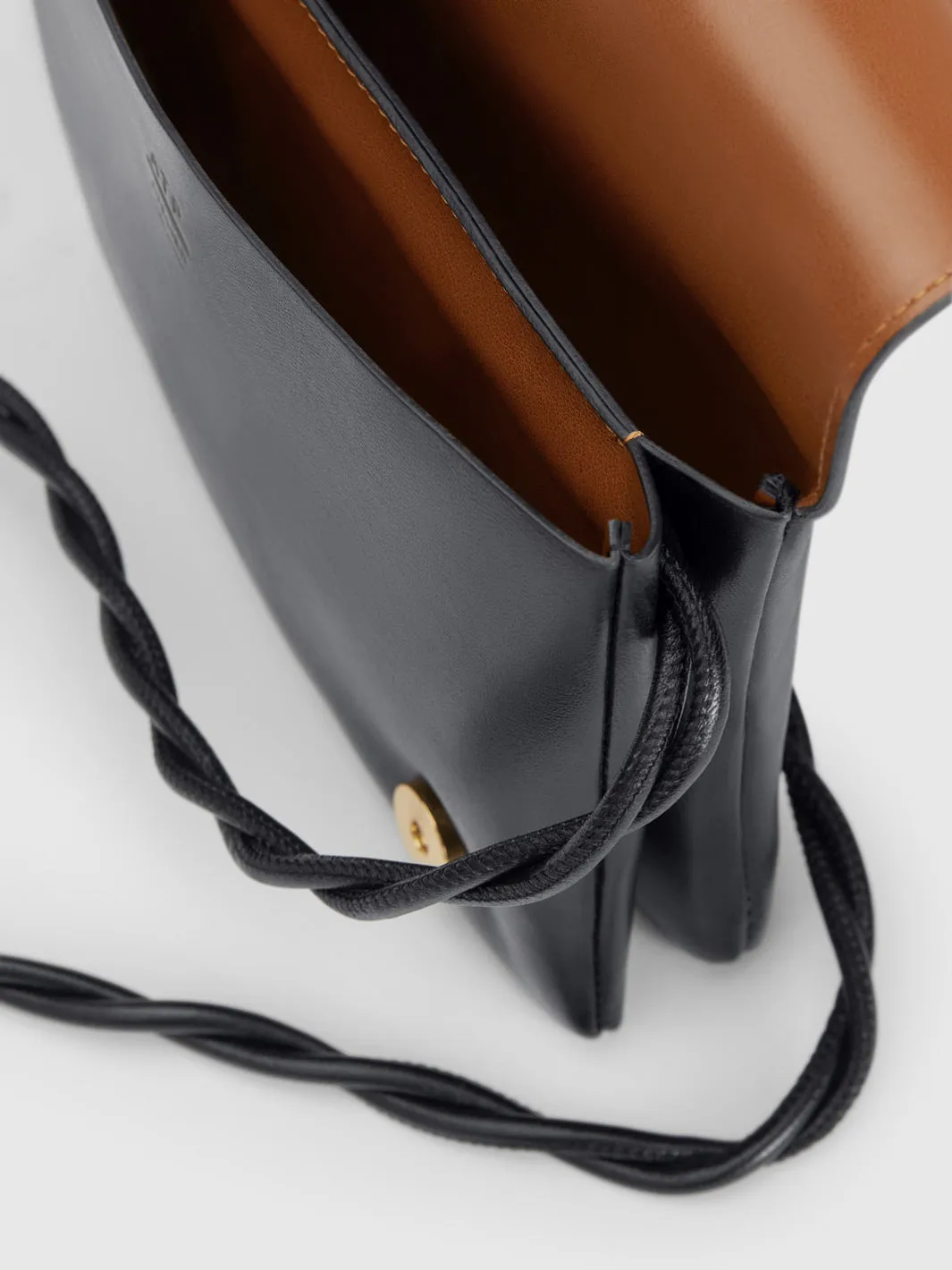 Duronia Black Nappa Mini crossbody bag sold by ATP Atelier product image thumbnail 3