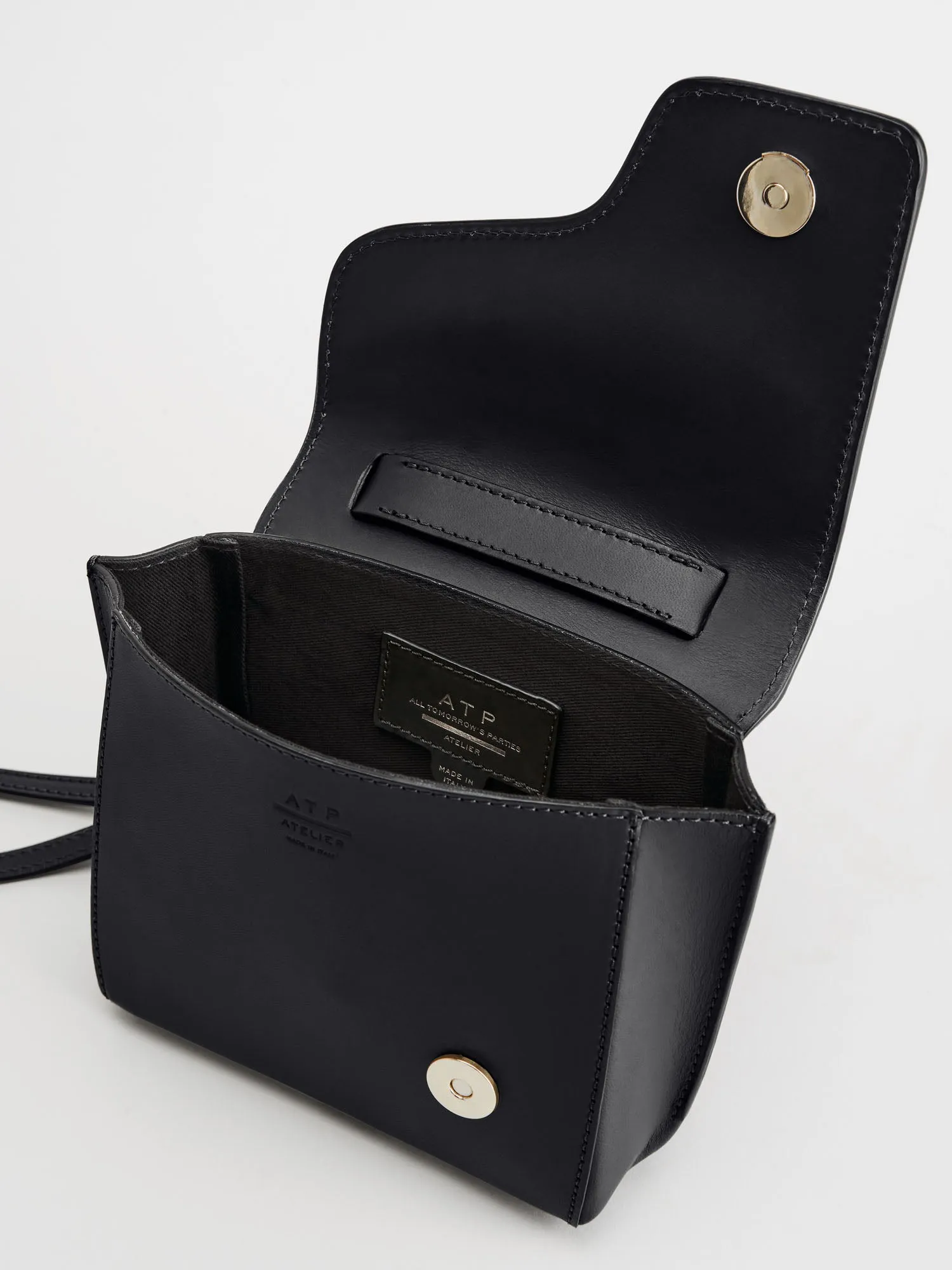Montalcino Black Leather Mini handbag sold by ATP Atelier product image thumbnail 3