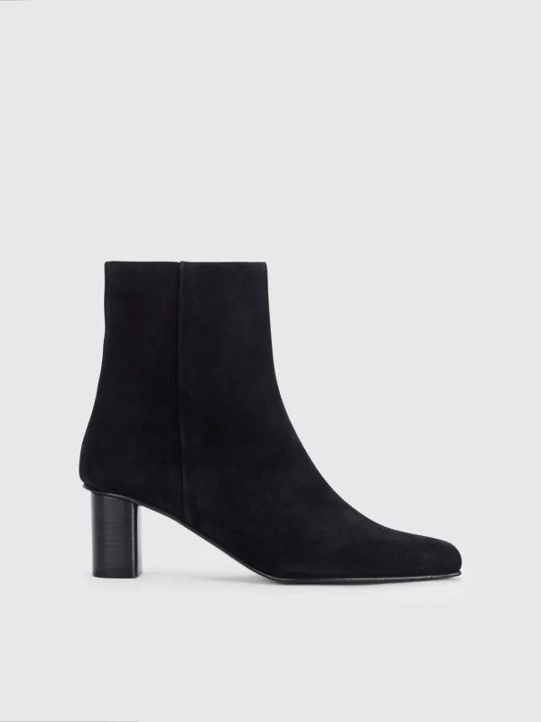 Praia Black Suede Ankle boots made by ATP Atelier