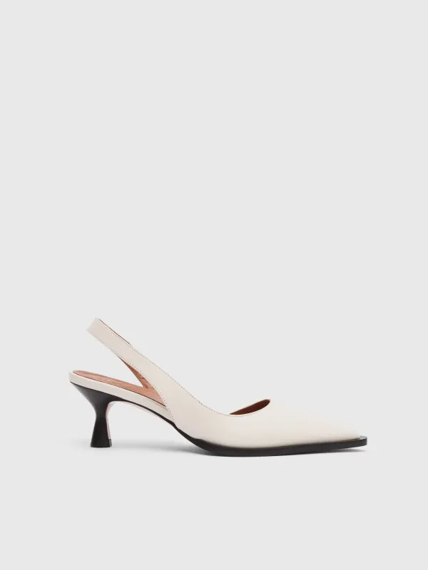 Desana Linen Nappa Slingbacks sold by ATP Atelier
