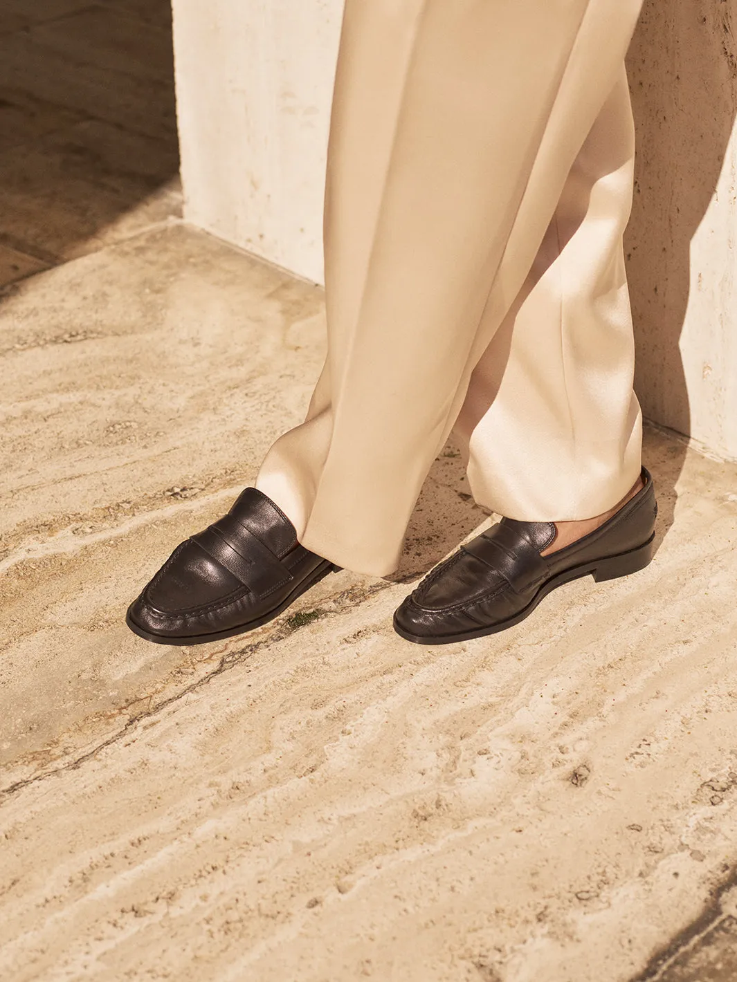 Airola Black Nappa Loafers sold by ATP Atelier product image thumbnail 2