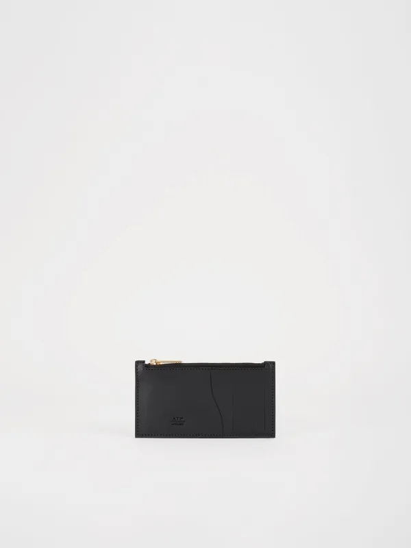Moscosi Black Leather Card holder made by ATP Atelier