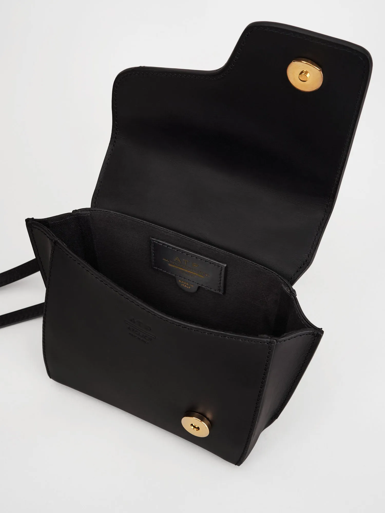 Montalbano Black Leather/Nappa Mini handbag sold by ATP Atelier product image thumbnail 4