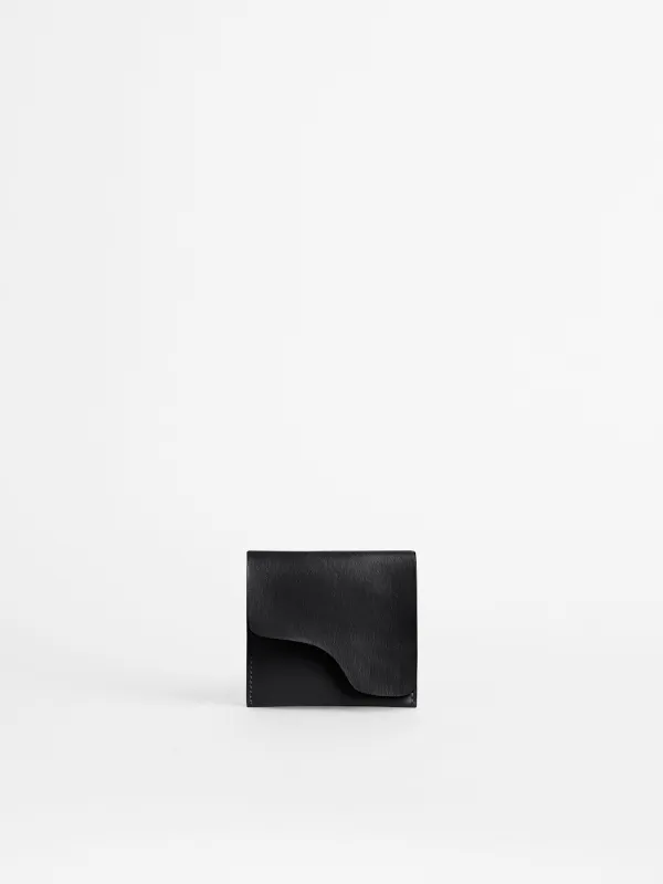 Olba Black Leather Wallet made by ATP Atelier