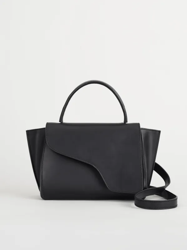 Arezzo Black Leather Handbag made by ATP Atelier