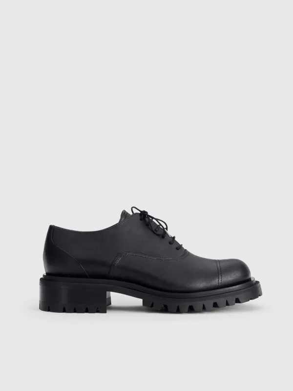 Spinea Black Leather Lace-up shoes sold by ATP Atelier
