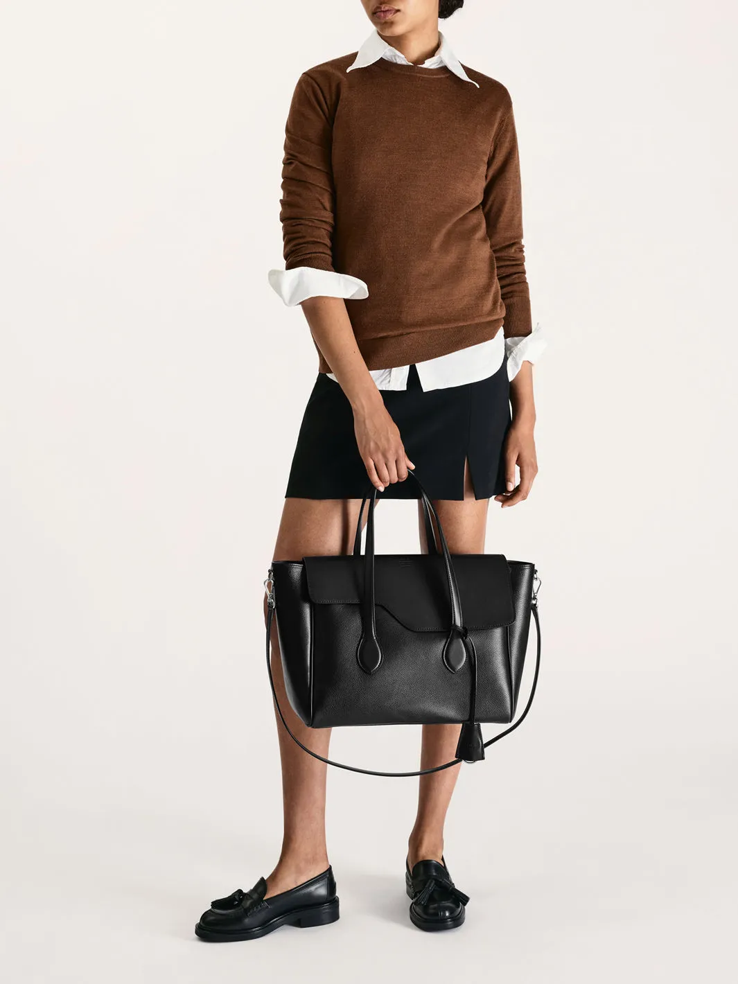 Albaredo Tassel Black Leather Loafer sold by ATP Atelier product image thumbnail 2