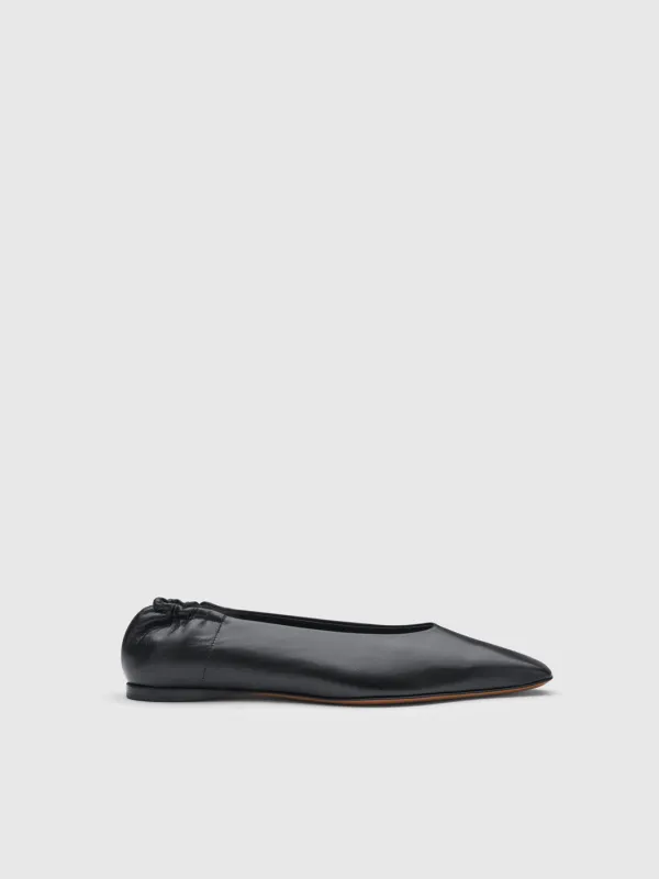 Moena Black Nappa Ballet flats sold by ATP Atelier