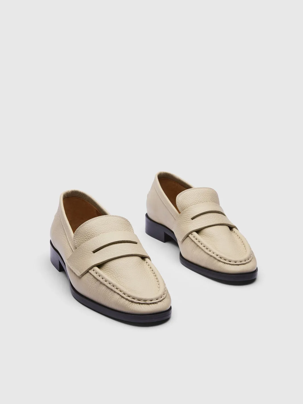 Airola Mandorla Grained Leather Loafers sold by ATP Atelier product image thumbnail 2