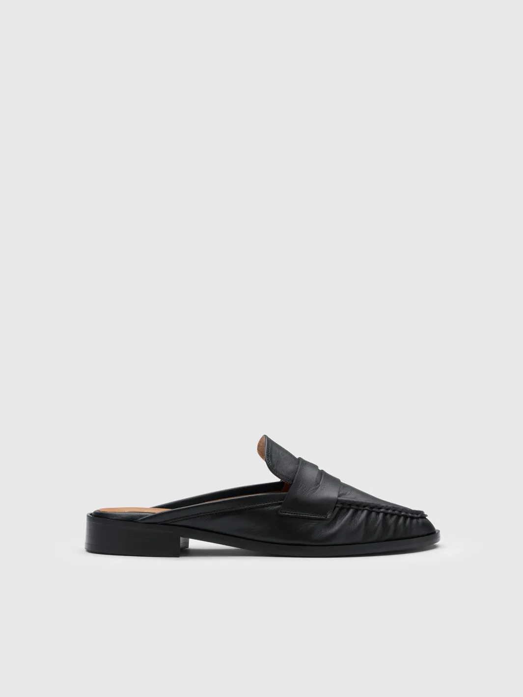 Capriana Black Nappa Slip-ins sold by ATP Atelier