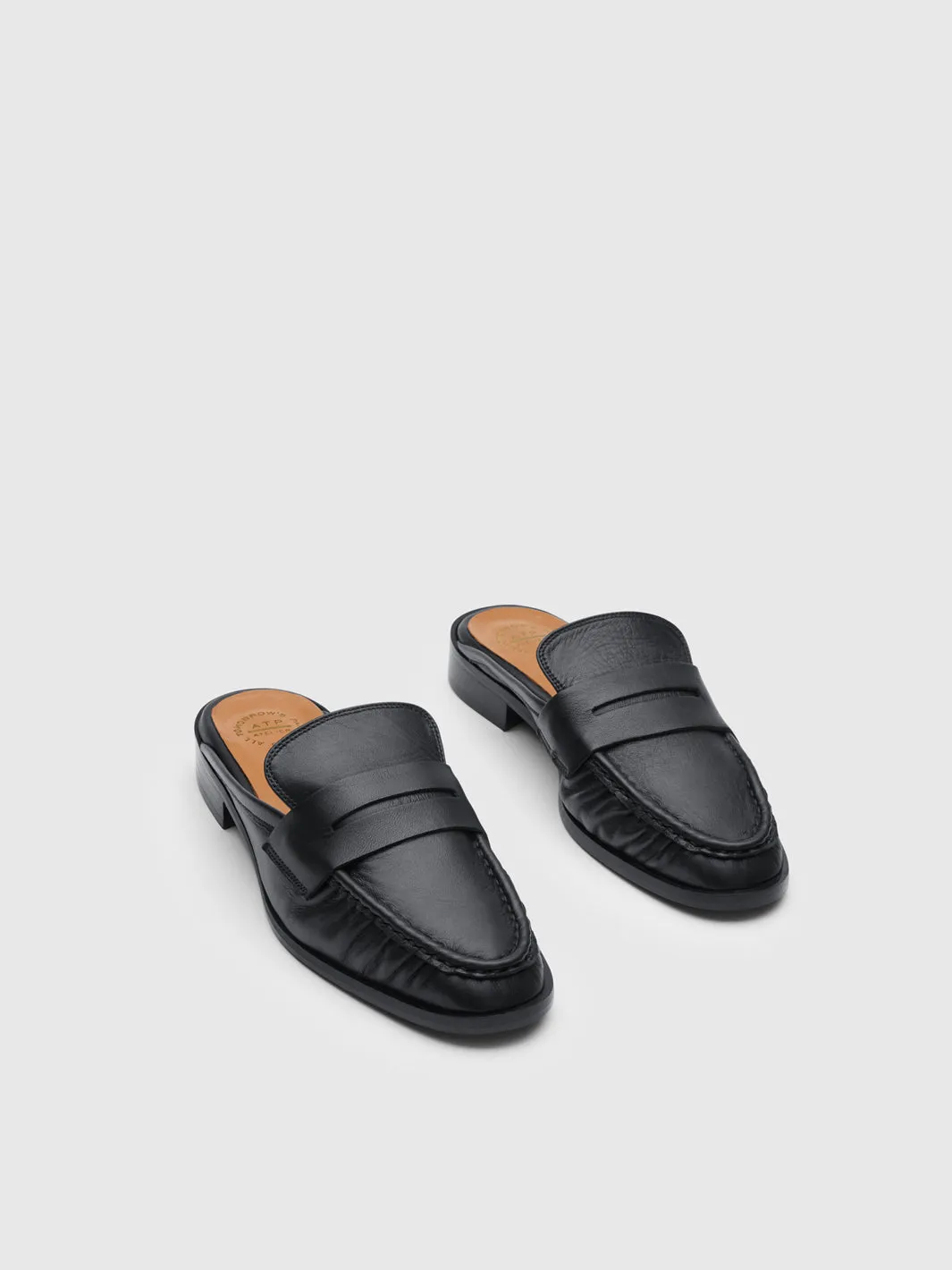 Capriana Black Nappa Slip-ins sold by ATP Atelier product image thumbnail 2