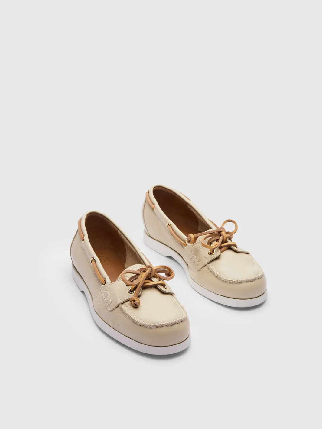 Nesso Mandorla Grained Leather Boat shoes sold by ATP Atelier product image thumbnail 2