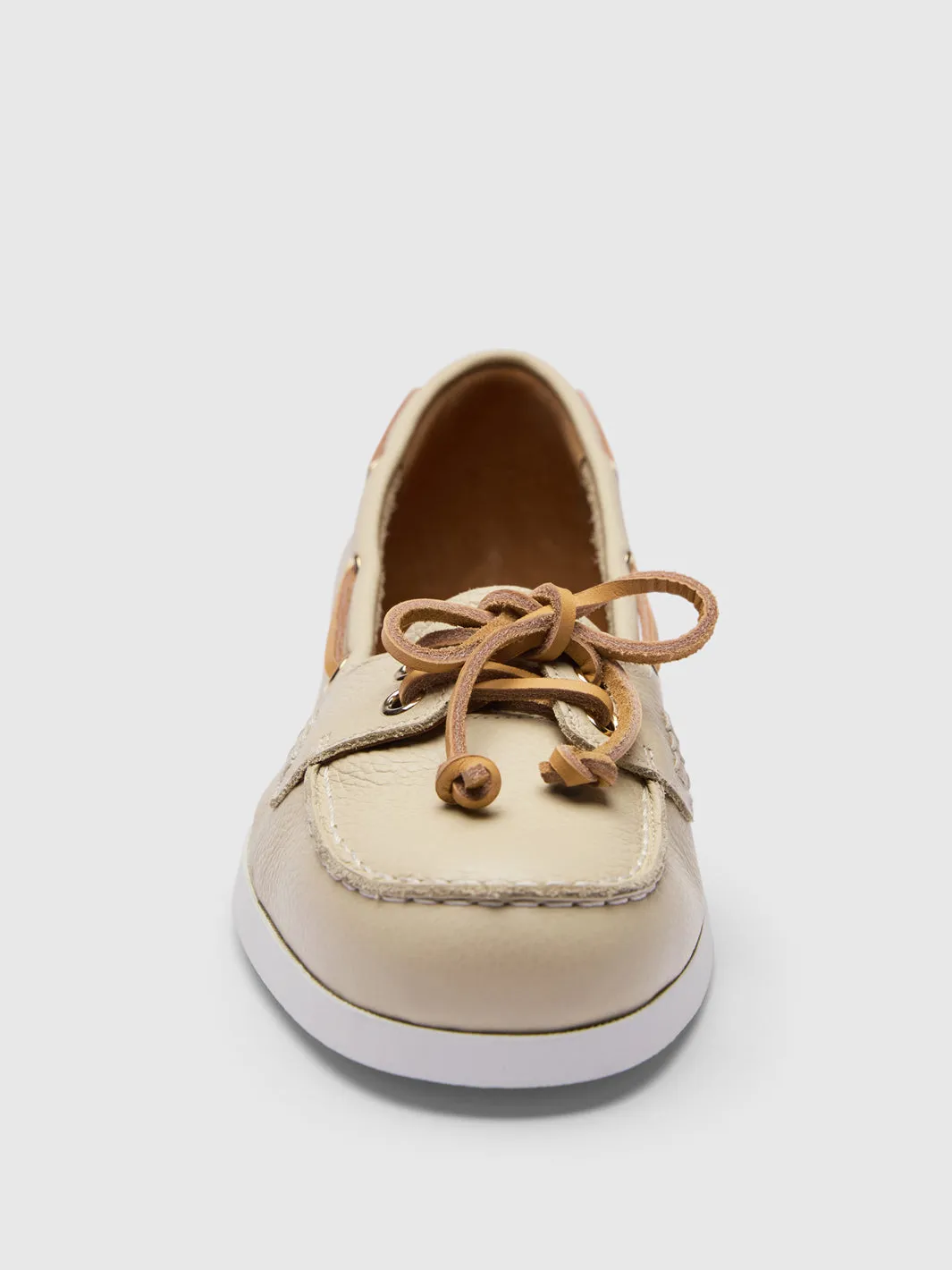 Nesso Mandorla Grained Leather Boat shoes sold by ATP Atelier product image thumbnail 3