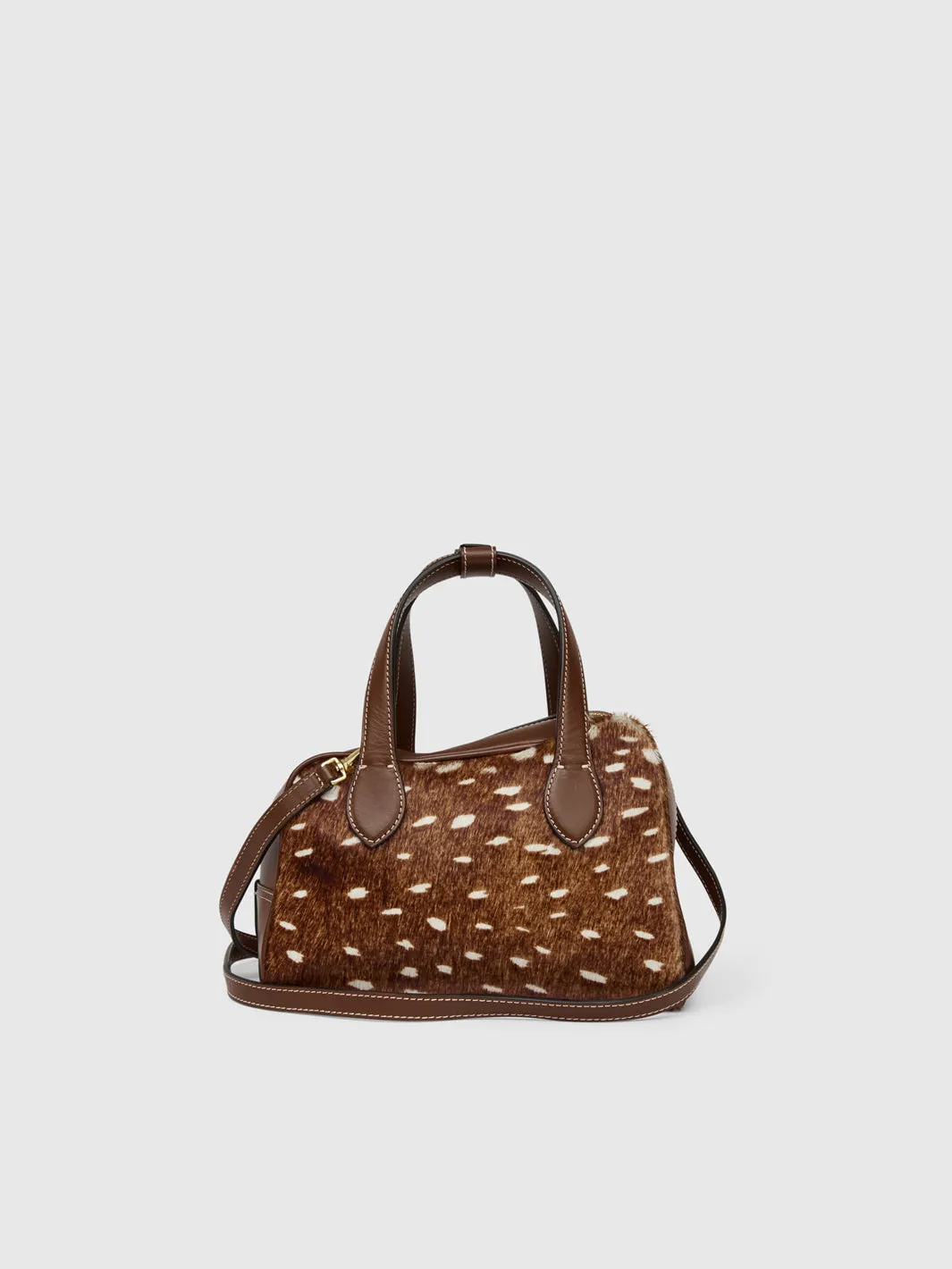 Ormelle Cannella Printed Cerbiatto/Leather Top handle bag sold by ATP Atelier product image thumbnail 2