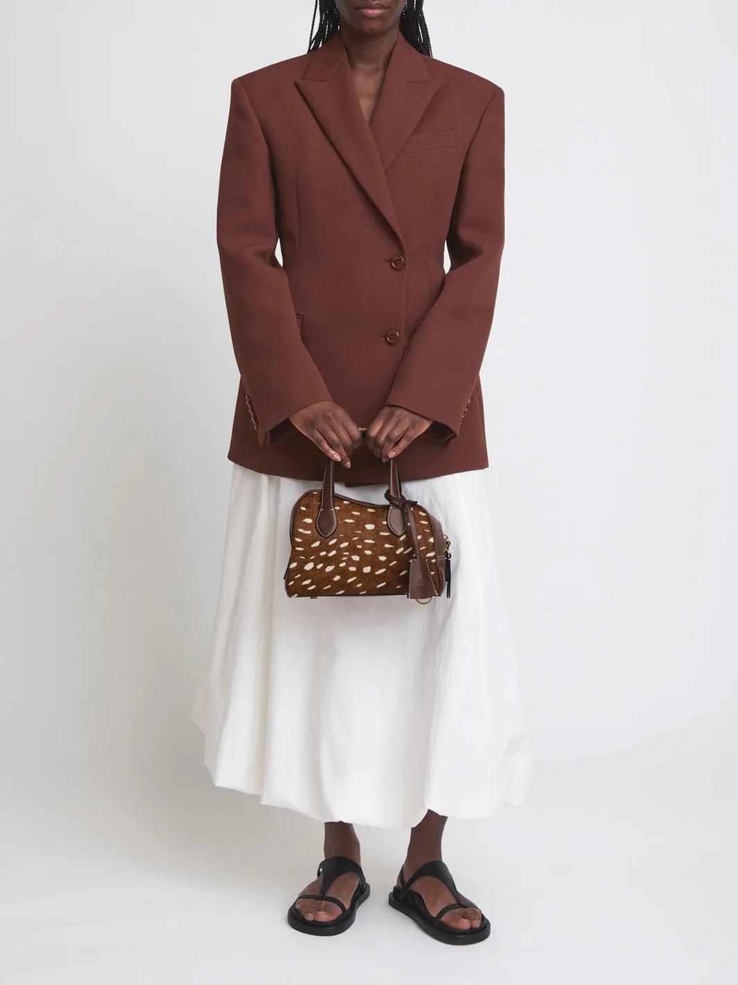 Ormelle Cannella Printed Cerbiatto/Leather Top handle bag sold by ATP Atelier product image thumbnail 3