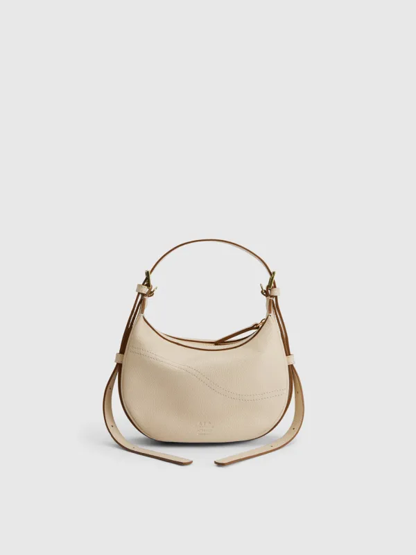 Silea Mandorla Grained Leather Mini hobo bag made by ATP Atelier