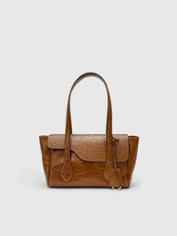 Eira Cannella Printed Croco Shoulder bag made by ATP Atelier