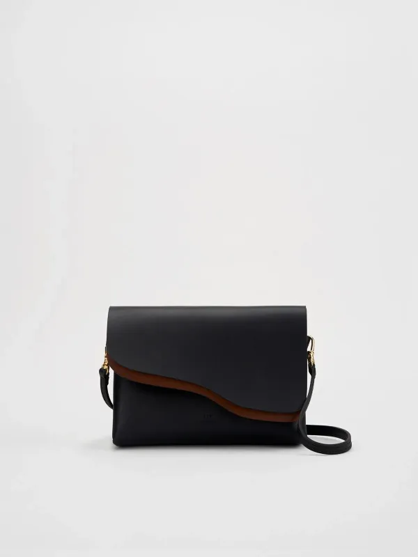 Scarlino Black Nappa Pouch Bag made by ATP Atelier