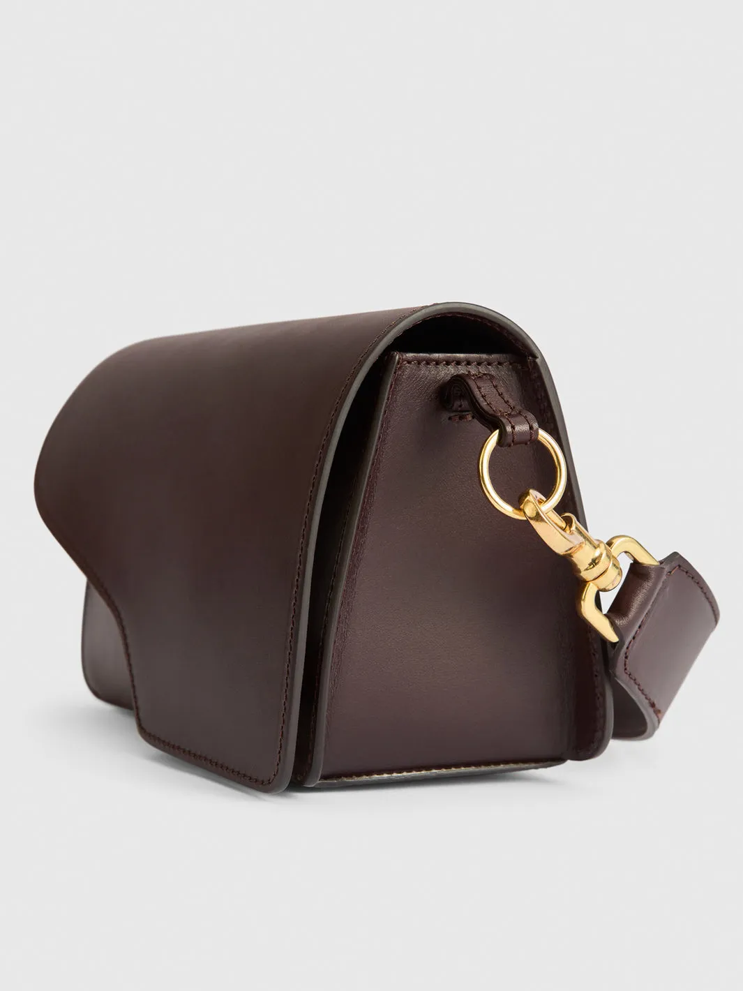 Assisi Walnut Leather Shoulder Bag sold by ATP Atelier product image thumbnail 3
