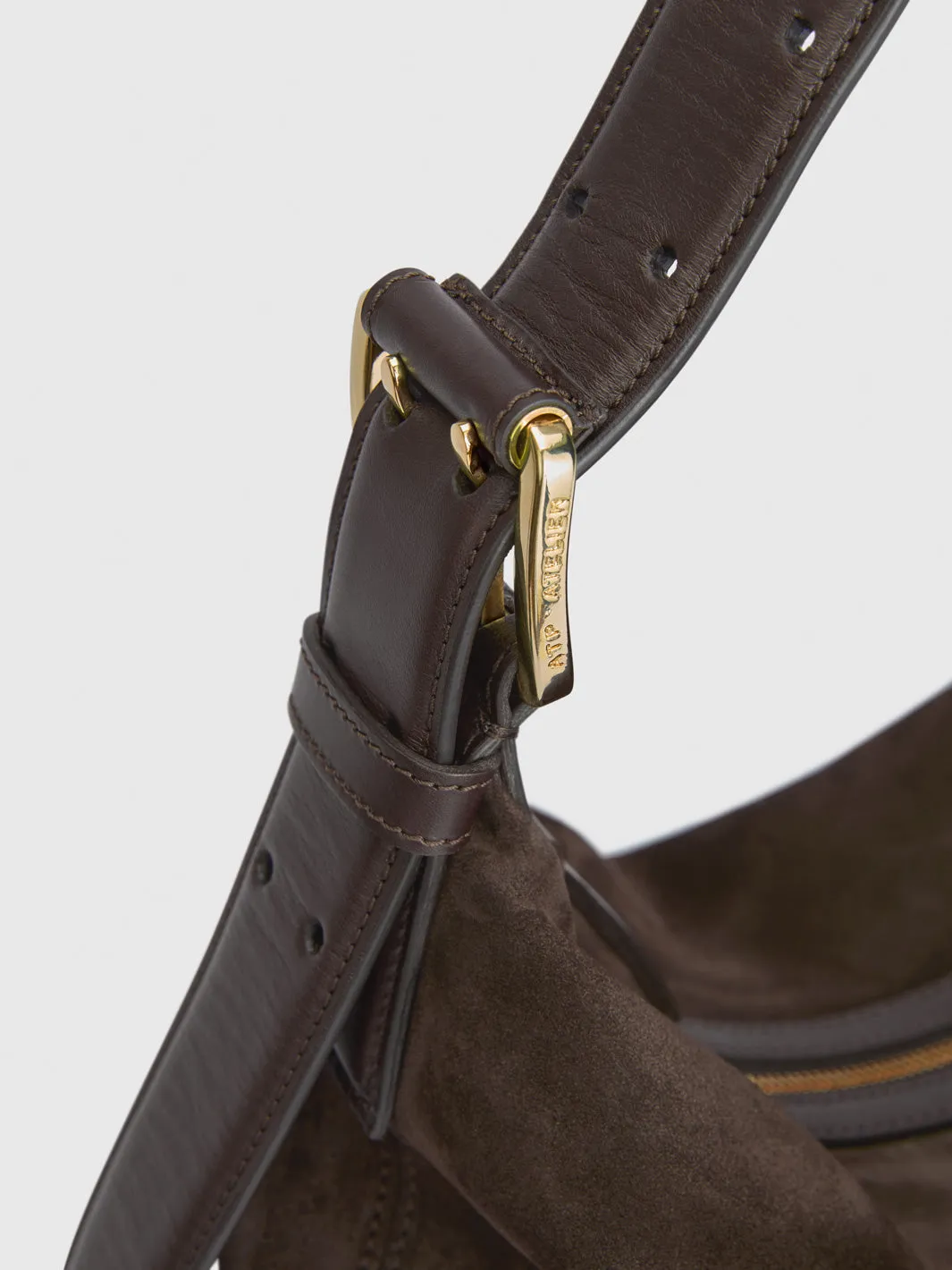 Bassano Walnut Suede/Leather Tote bag sold by ATP Atelier product image thumbnail 3