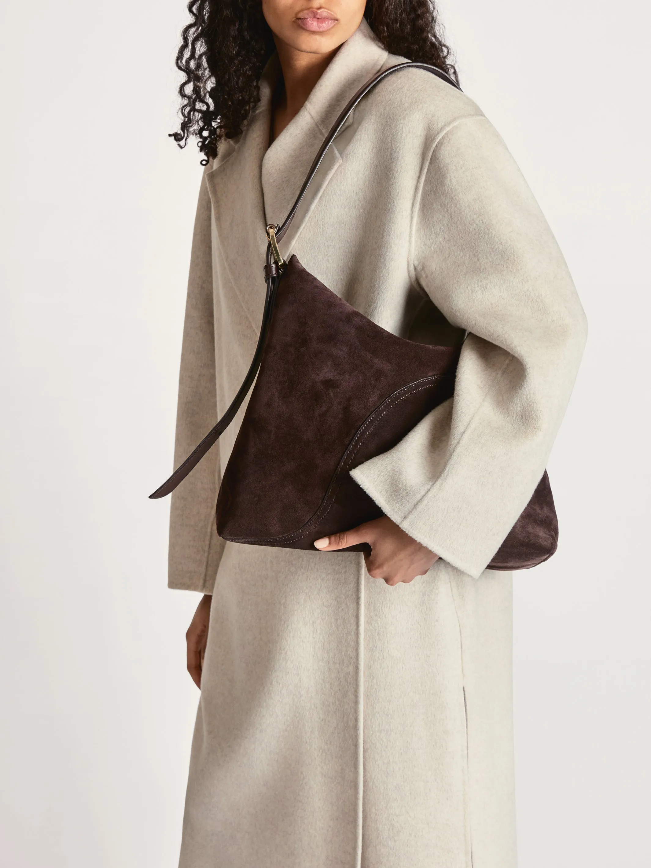 Bassano Walnut Suede/Leather Tote bag sold by ATP Atelier product image thumbnail 2