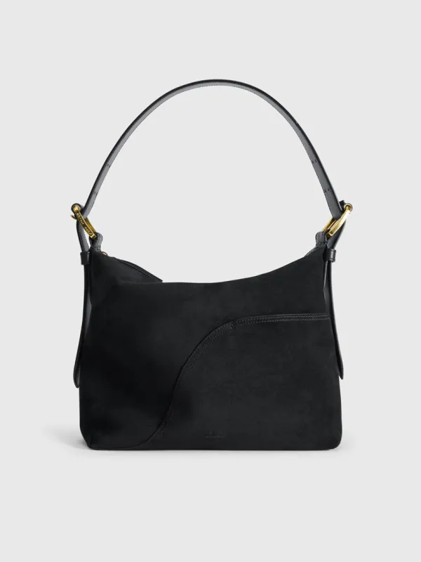 Bassanina Black Suede/Leather Mini tote bag sold by ATP Atelier