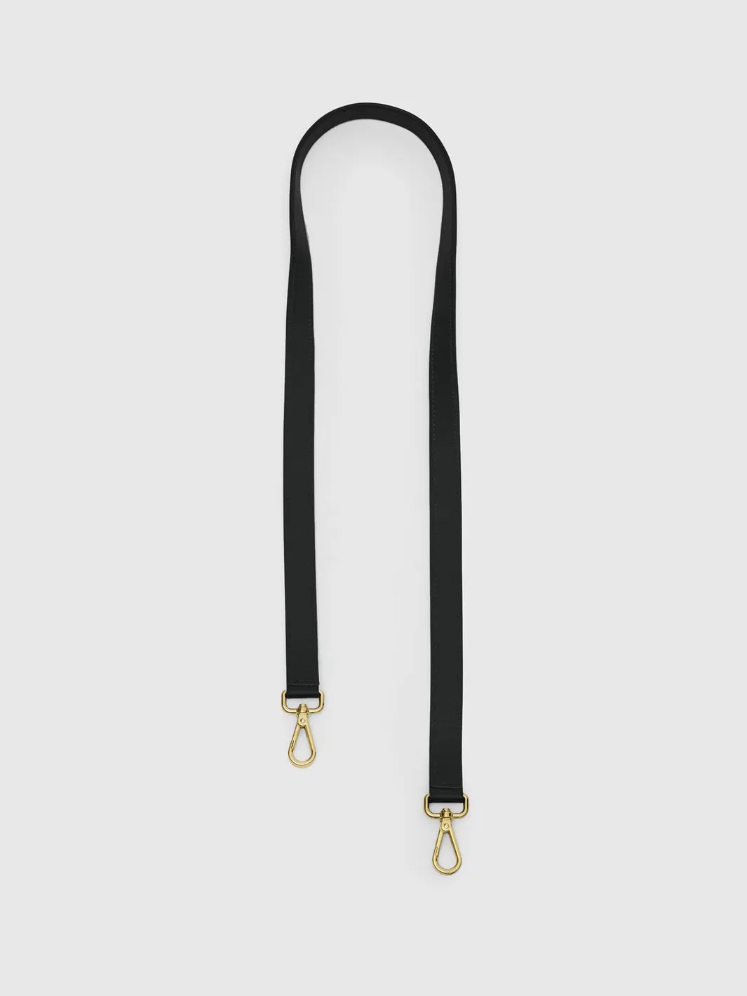 Stra Black Leather Long Shoulder Strap sold by ATP Atelier