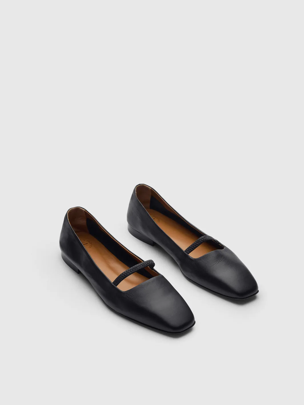 Loria Black Nappa Ballet flats sold by ATP Atelier product image thumbnail 3