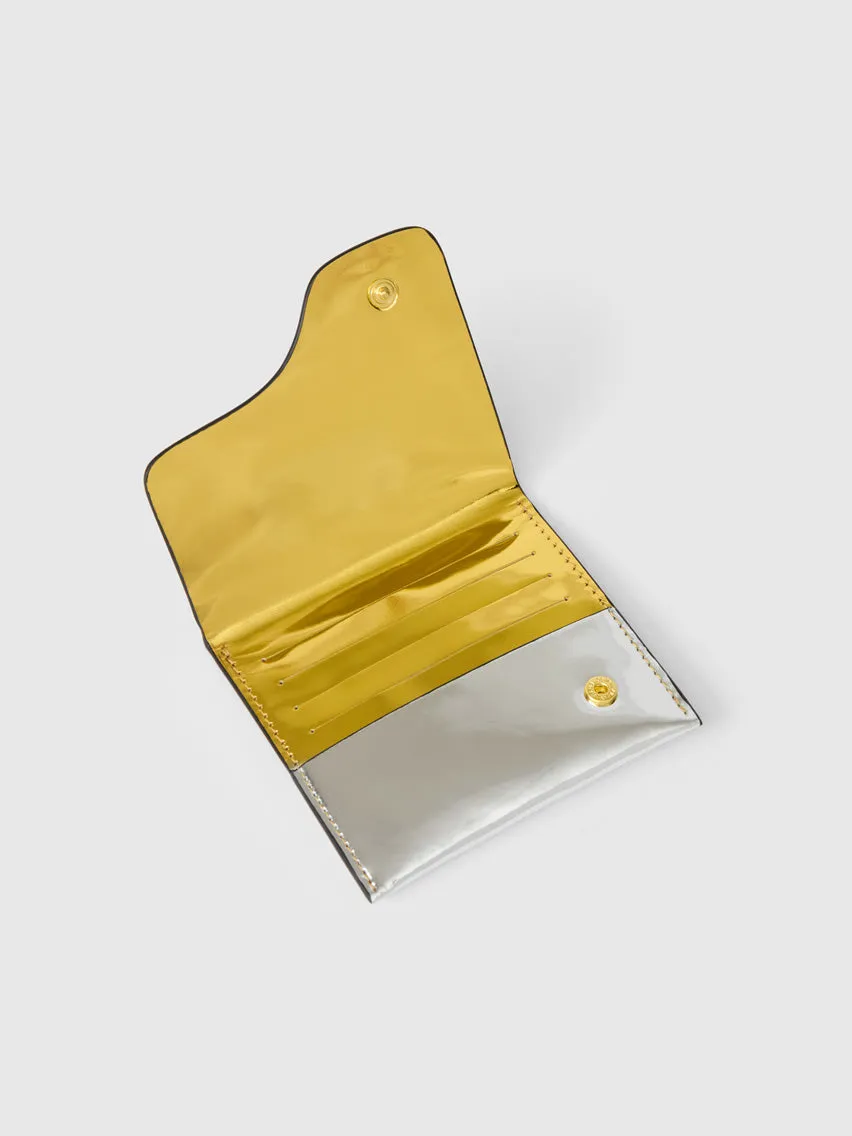 Olba Gold/Silver Metallic Leather Wallet sold by ATP Atelier product image thumbnail 2