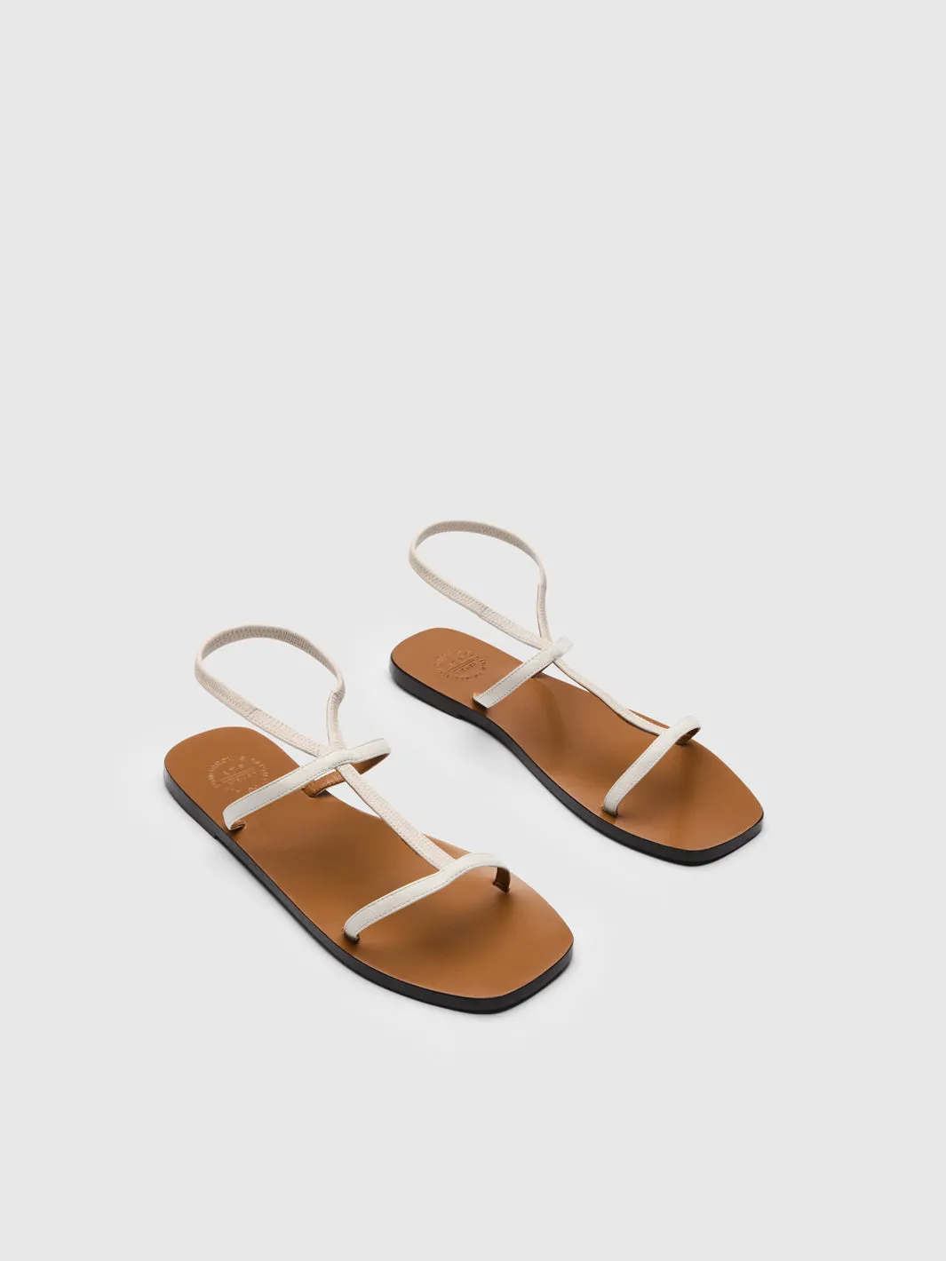 Delebbio Linen Nappa Flat sandals sold by ATP Atelier product image thumbnail 2
