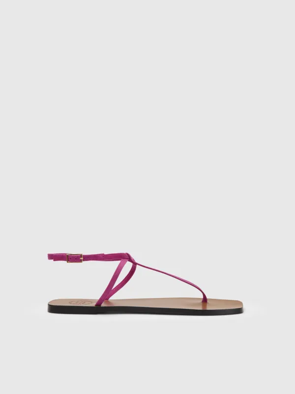 Alassio Supernova Suede Flat sandals made by ATP Atelier
