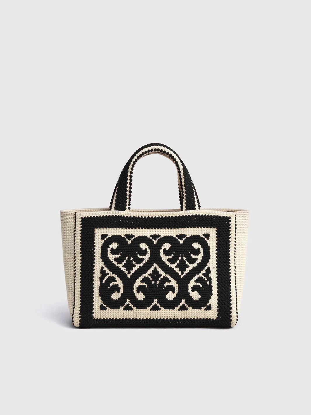 Costantine Black Cotton Mini Tote Bag sold by ATP Atelier