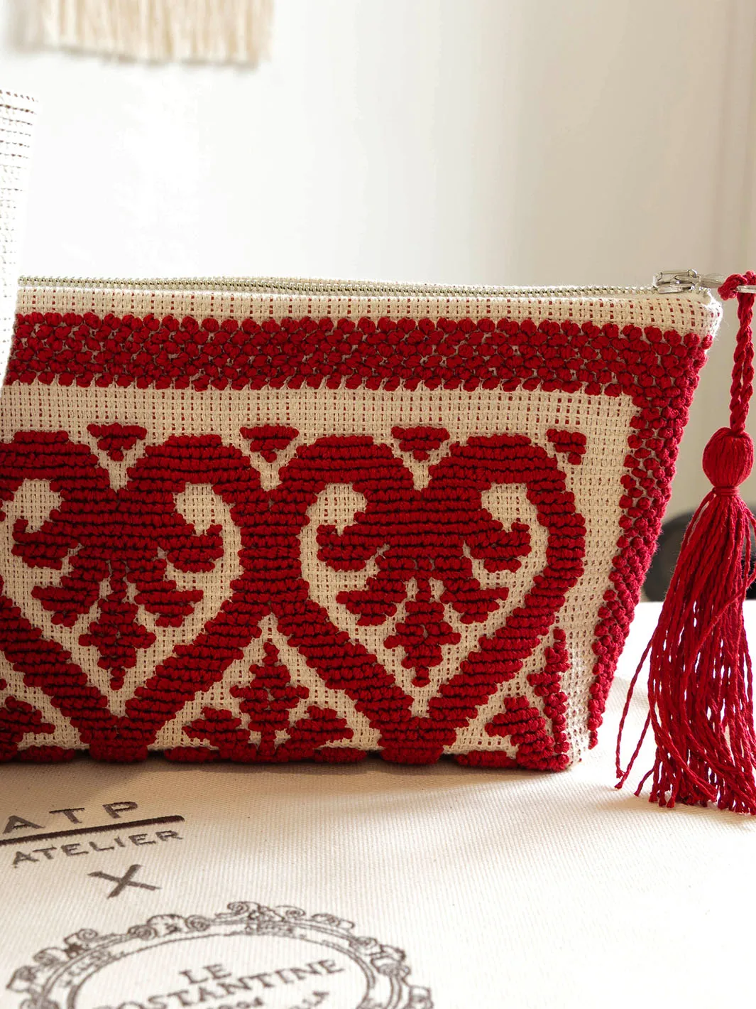 Costantine Melograno Cotton Small Pouch sold by ATP Atelier product image thumbnail 3