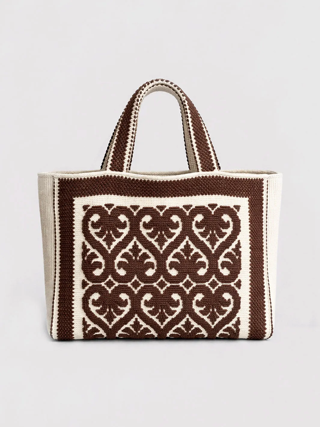 Costantine Walnut Cotton Tote Bag sold by ATP Atelier