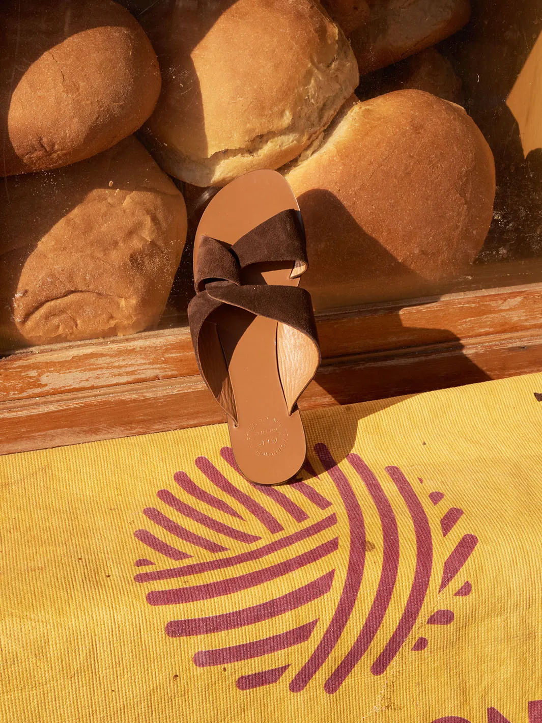 Rosa Walnut Suede Cutout sandals sold by ATP Atelier product image thumbnail 4