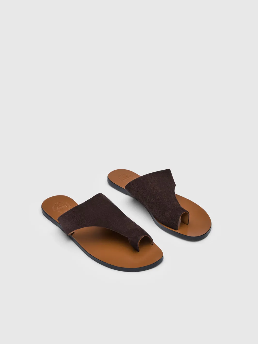 Rosa Walnut Suede Cutout sandals sold by ATP Atelier product image thumbnail 2