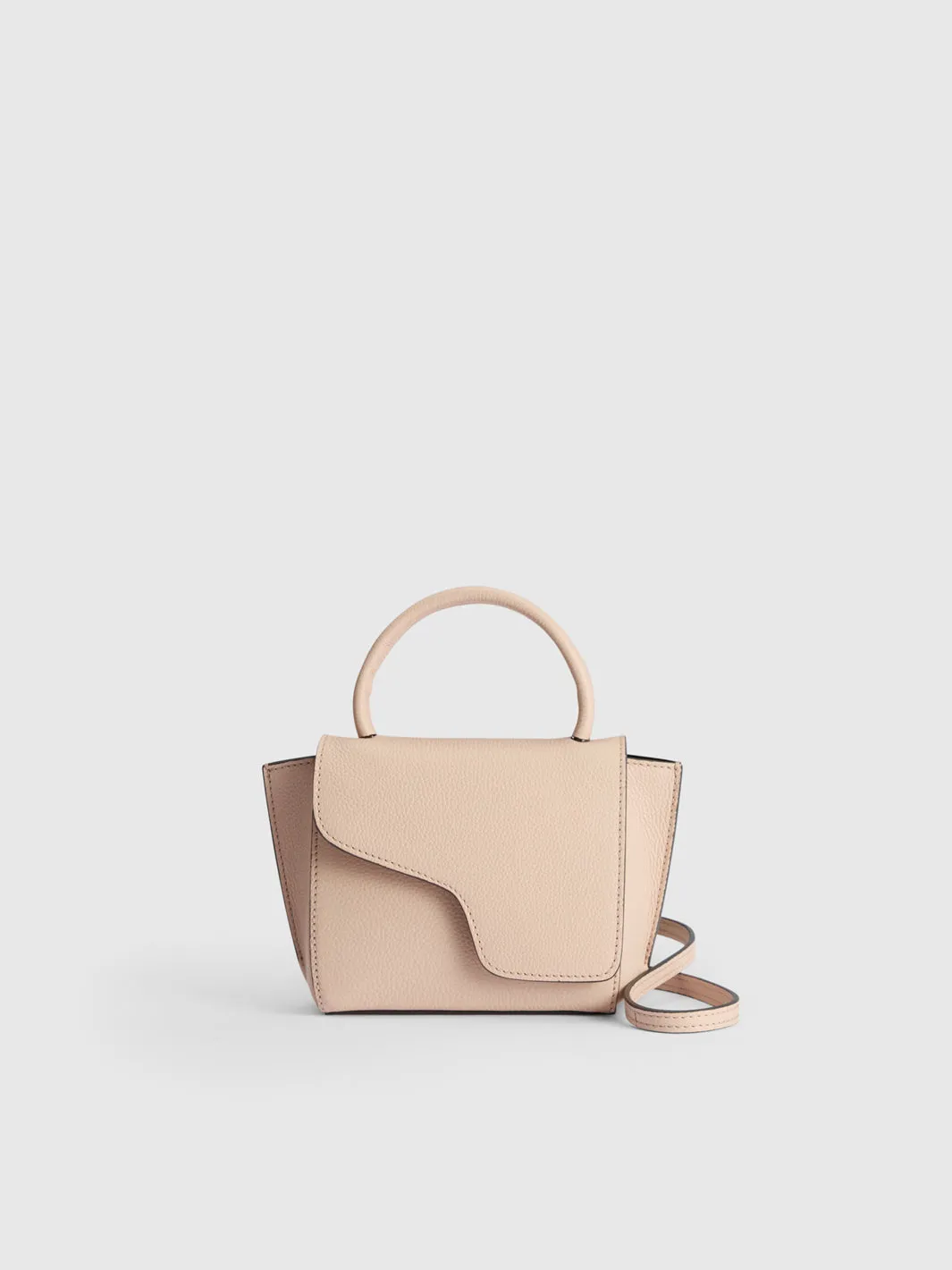 Montalcino Cipria Grained Leather Mini handbag sold by ATP Atelier