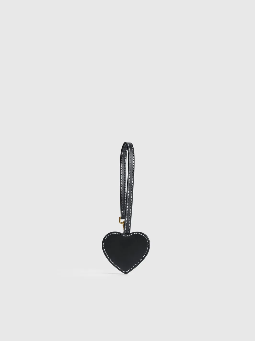 Venosta Black/Contrast Stitch Leather Key chain sold by ATP Atelier
