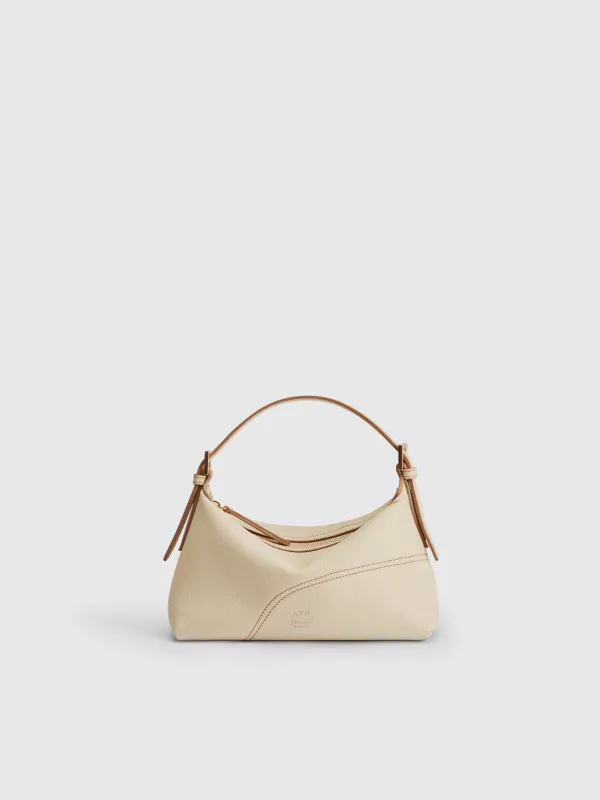 Vadena Mandorla Grained Leather Pouch made by ATP Atelier