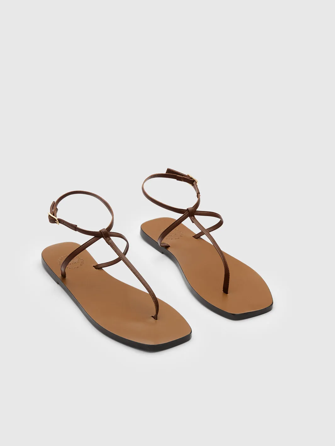 Alassio Cannella Nappa Flat sandals sold by ATP Atelier product image thumbnail 2